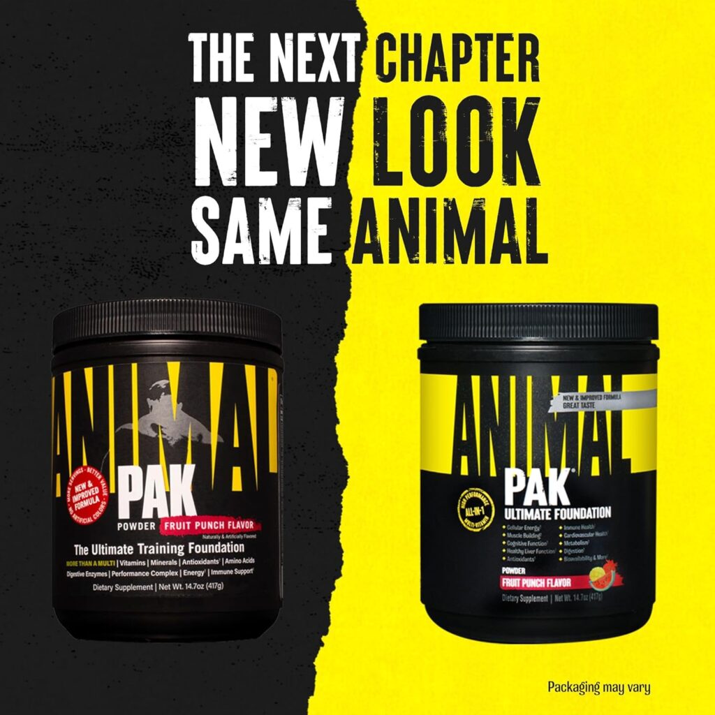 Animal Pak - Convenient All-in-One Vitamin  Supplement Pack  Stak – Complete Natural Hormone Booster Supplement with Tribulus